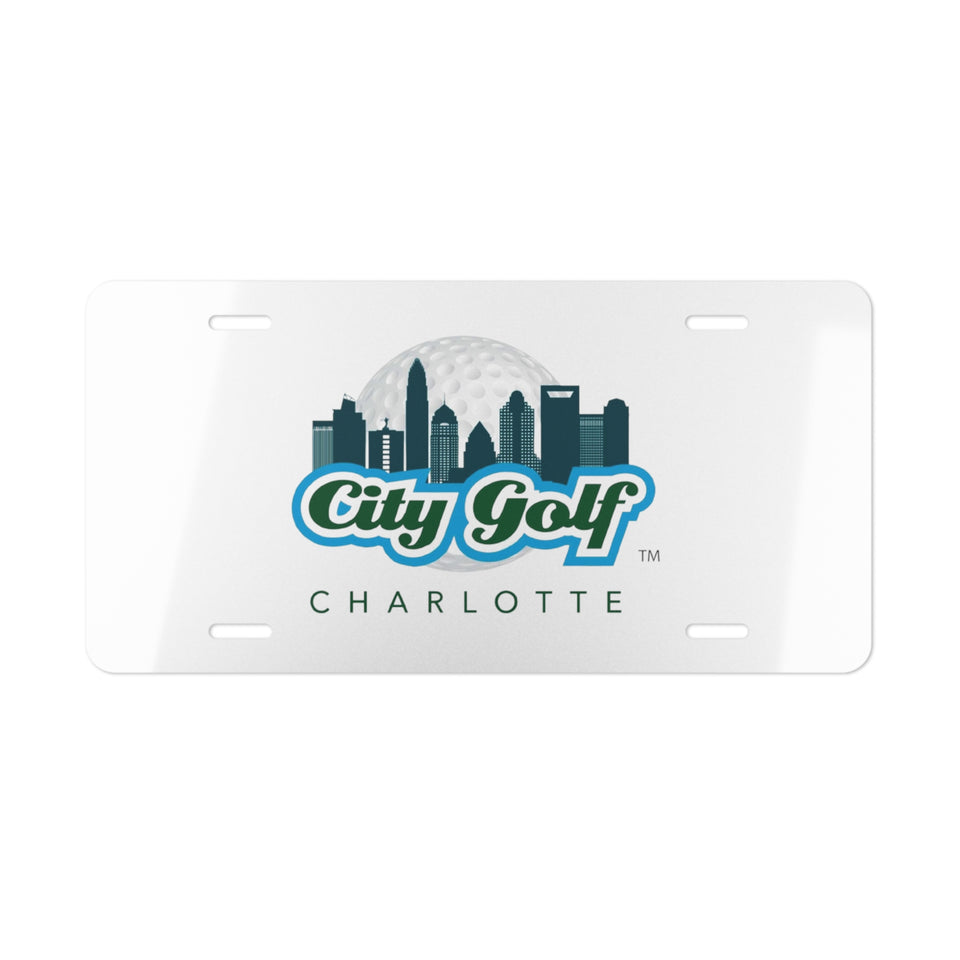 City Golf Charlotte Vanity Plate