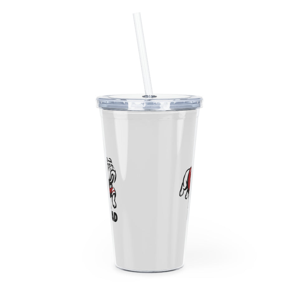 Gardner Webb Dad Plastic Tumbler with Straw