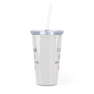 Teachers Plastic Tumbler with Straw