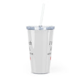 Teachers Plastic Tumbler with Straw