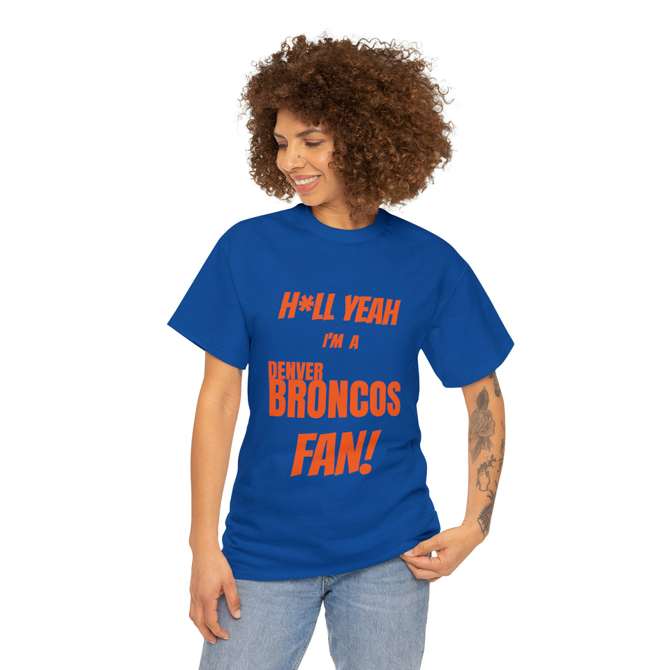 Denver Broncos Football Unisex Heavy Cotton Tee