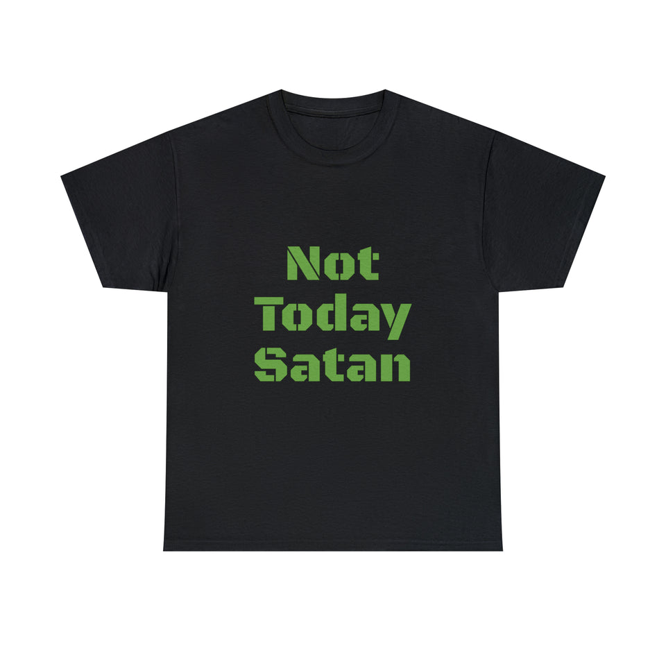 Not Today Satan Unisex Heavy Cotton Tee