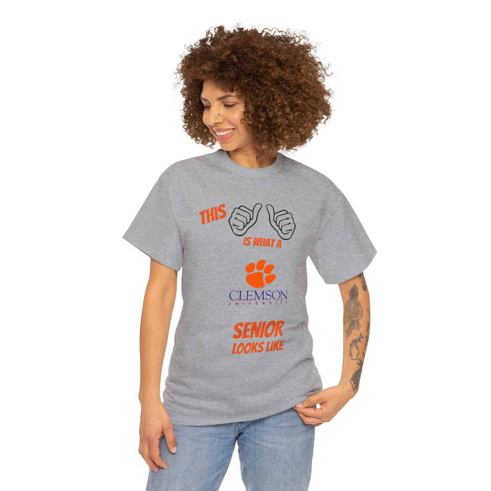 This Is What A Clemson Senior Looks Like Unisex Heavy Cotton Tee