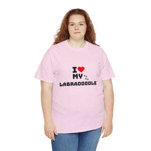 I Love My Labradoodle Unisex Heavy Cotton Tee