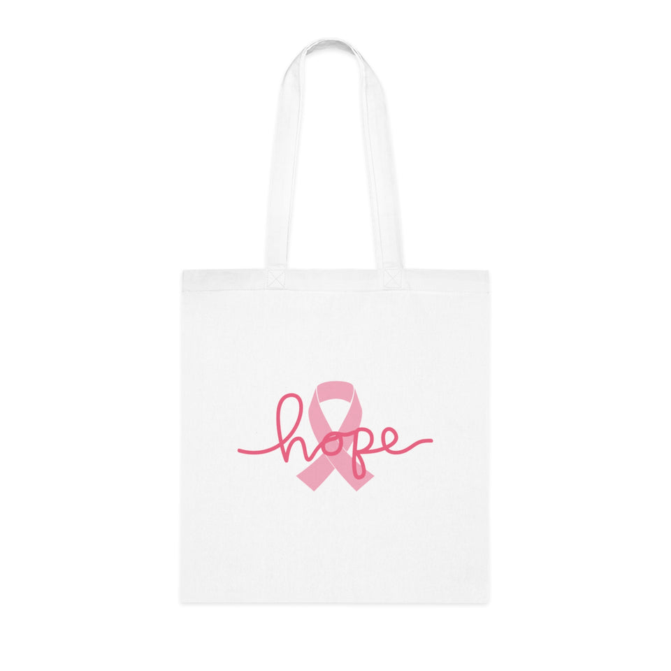 Breast Cancer Awareness HOPE Cotton Tote