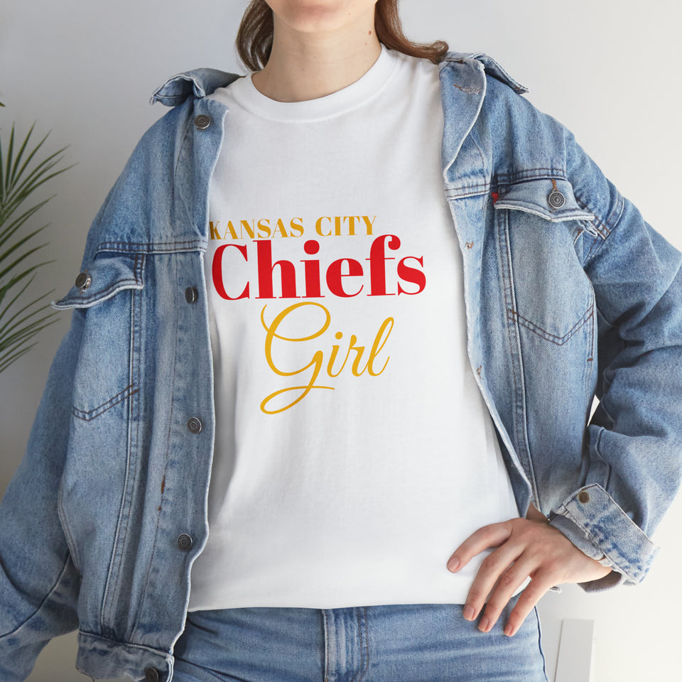 Kansas City Chiefs Girl Unisex Heavy Cotton Tee