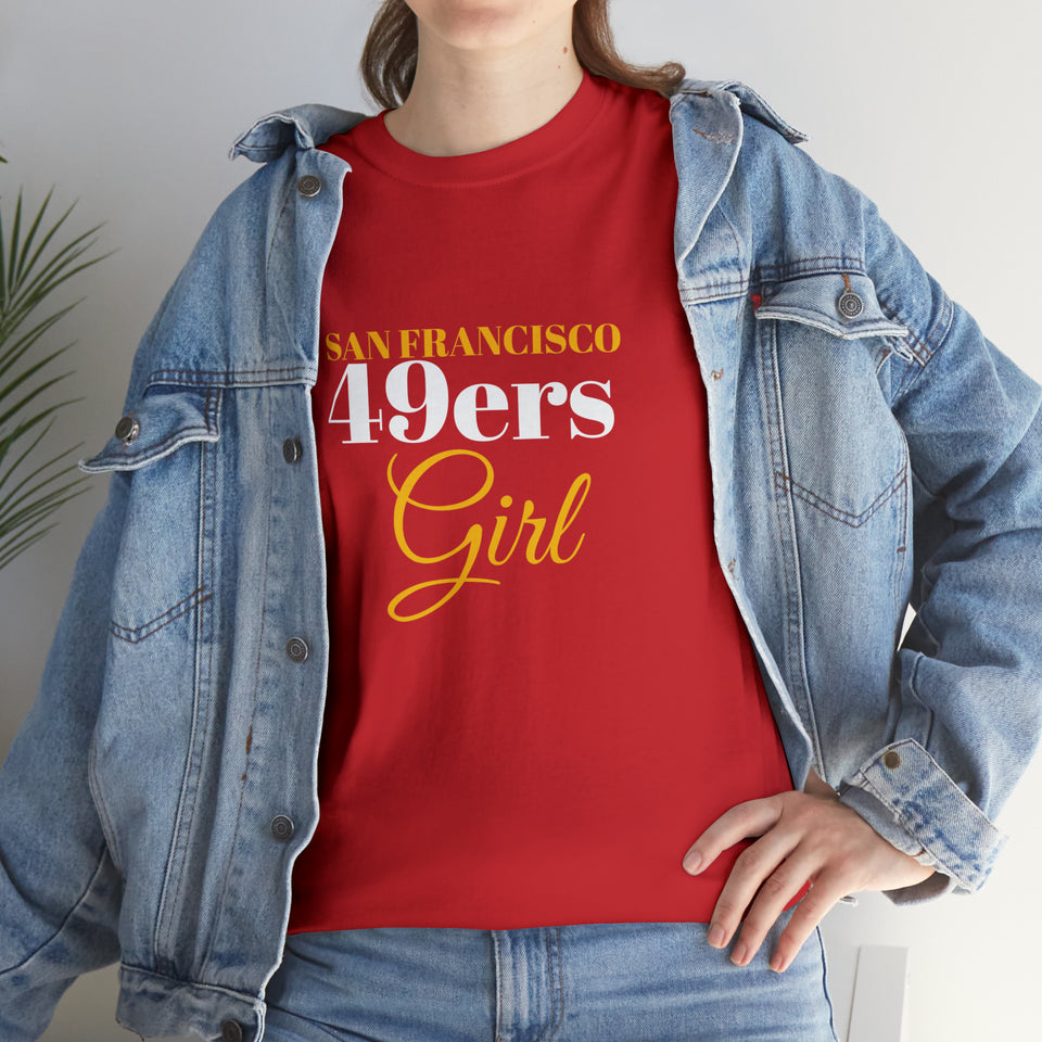 San Francisco 49ers Girl Unisex Heavy Cotton Tee