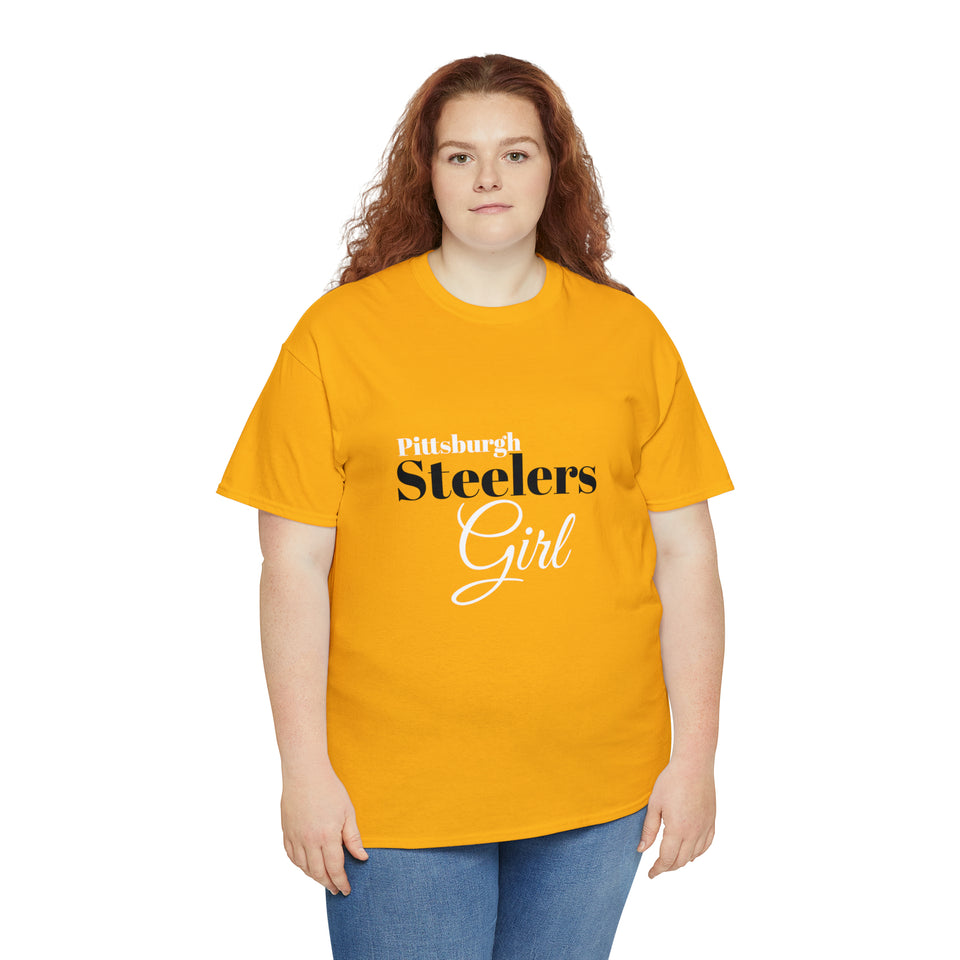 Pittsburgh Steelers Girl Unisex Heavy Cotton Tee