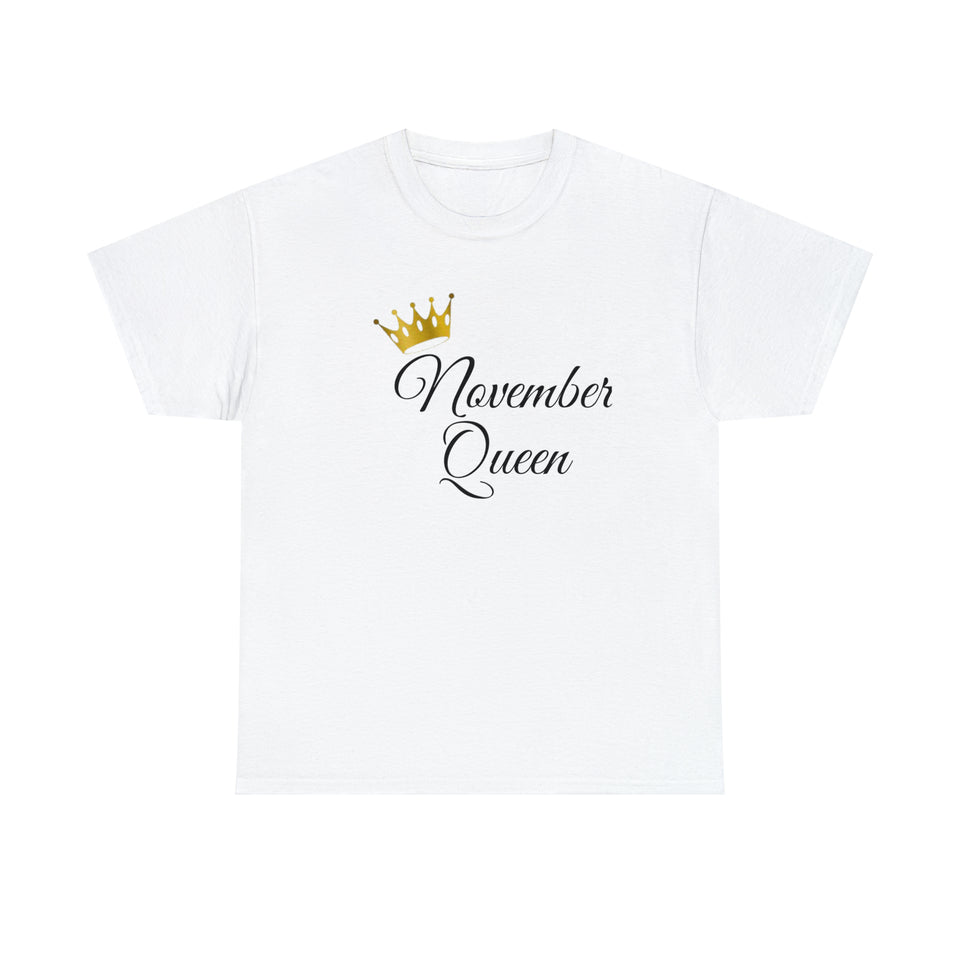 November Queen Unisex Heavy Cotton Tee
