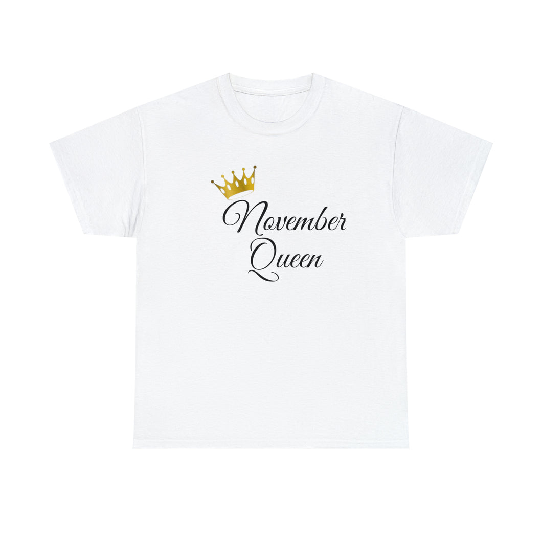 November Queen Unisex Heavy Cotton Tee