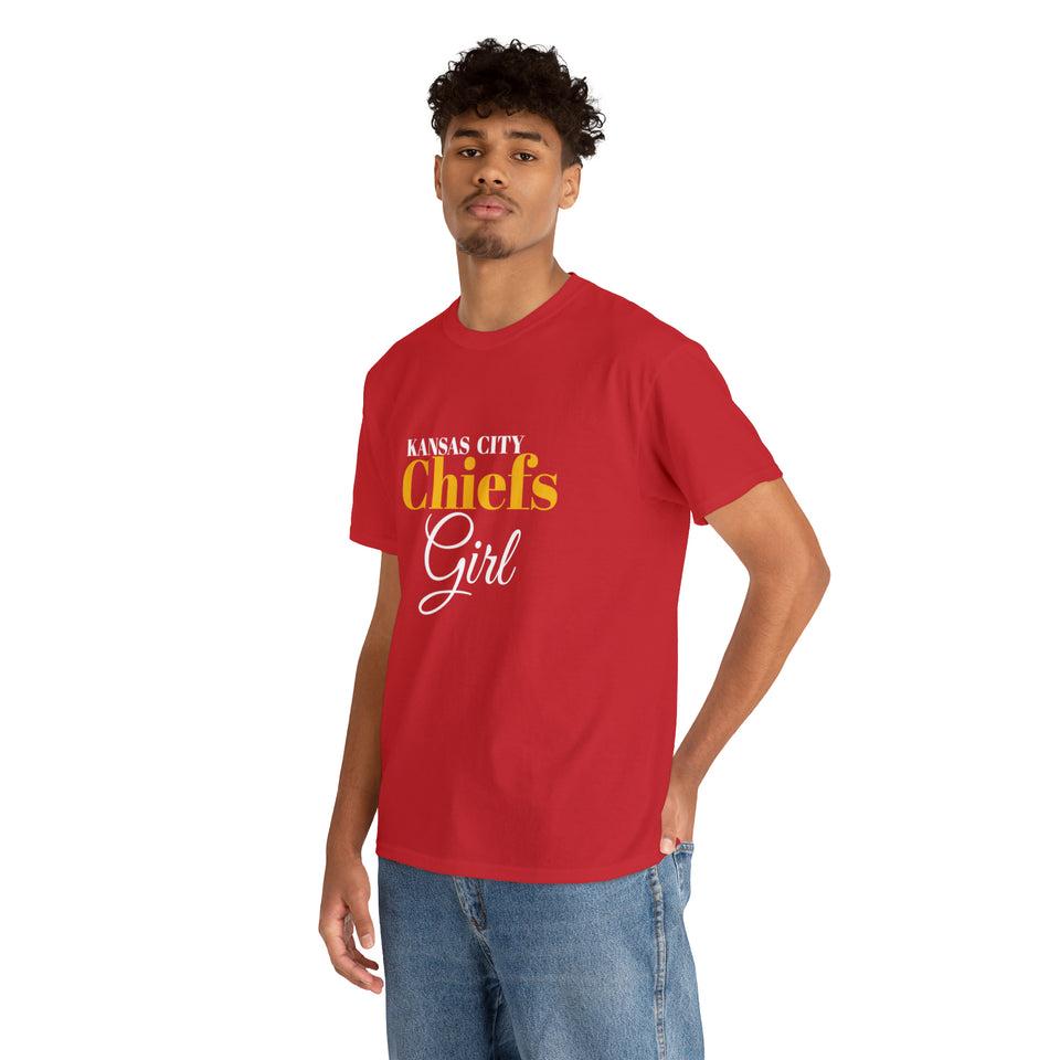 Kansas City Chiefs Girl Unisex Heavy Cotton Tee