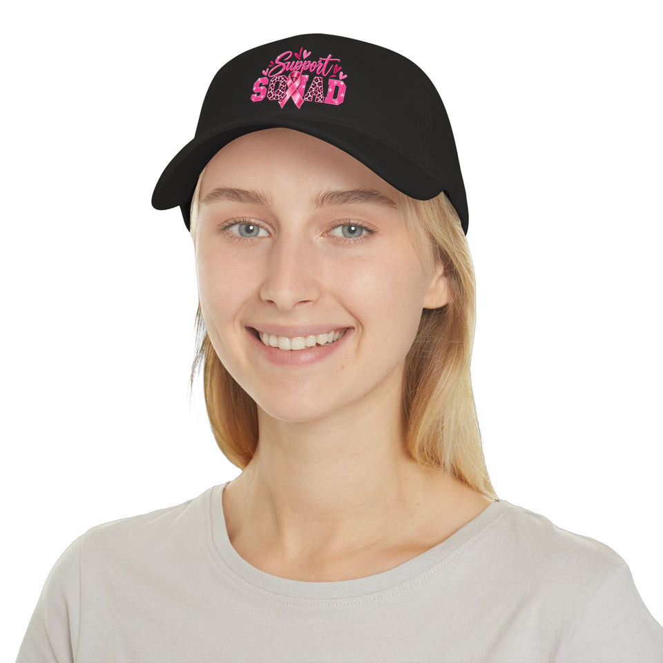 Support Squad Breast Cancer Awareness Low Profile Baseball Cap