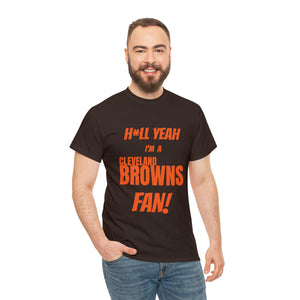 Cleveland Browns Football Unisex Heavy Cotton Tee