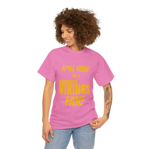 Minnesota Vikings Football Unisex Heavy Cotton Tee