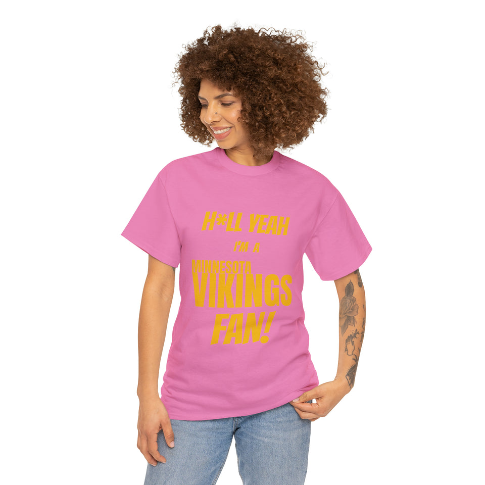 Minnesota Vikings Football Unisex Heavy Cotton Tee