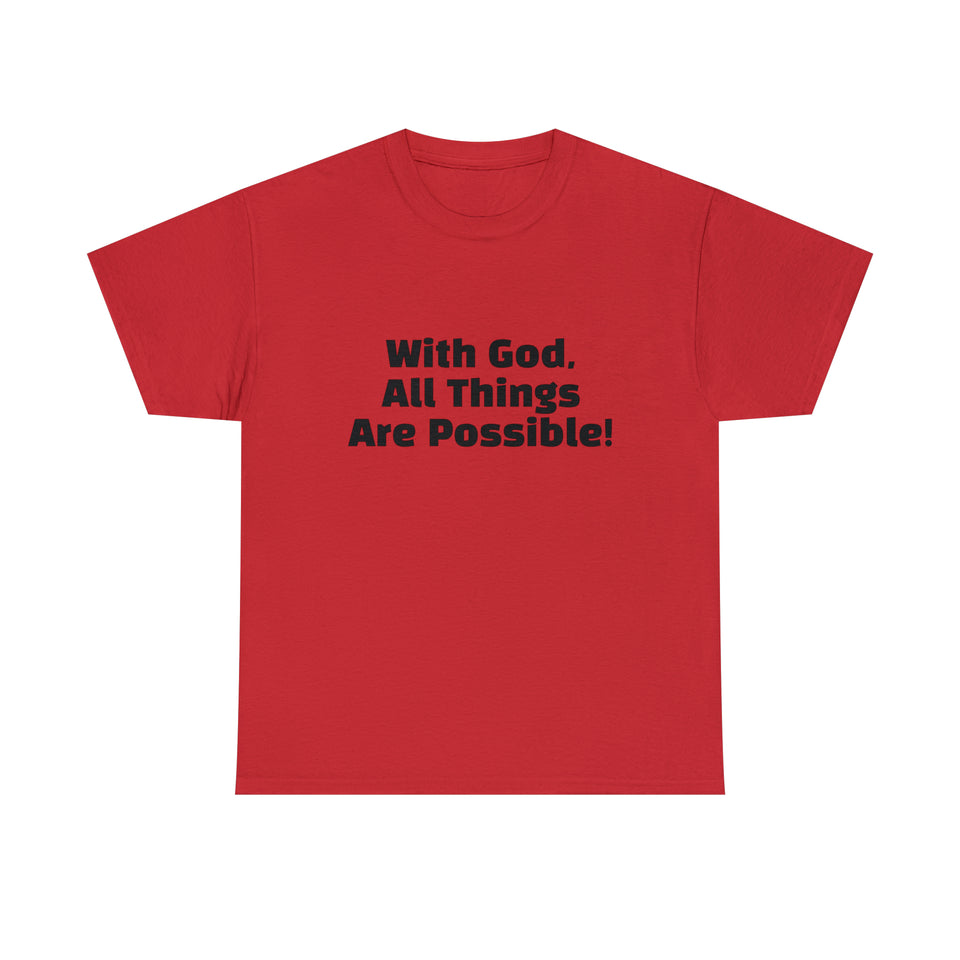With God Unisex Heavy Cotton Tee