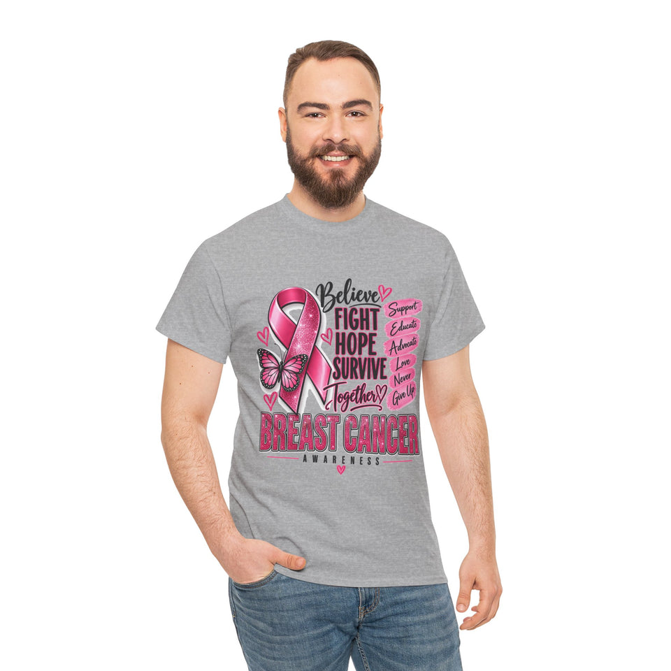 Breast Cancer Awareness Unisex Heavy Cotton Tee