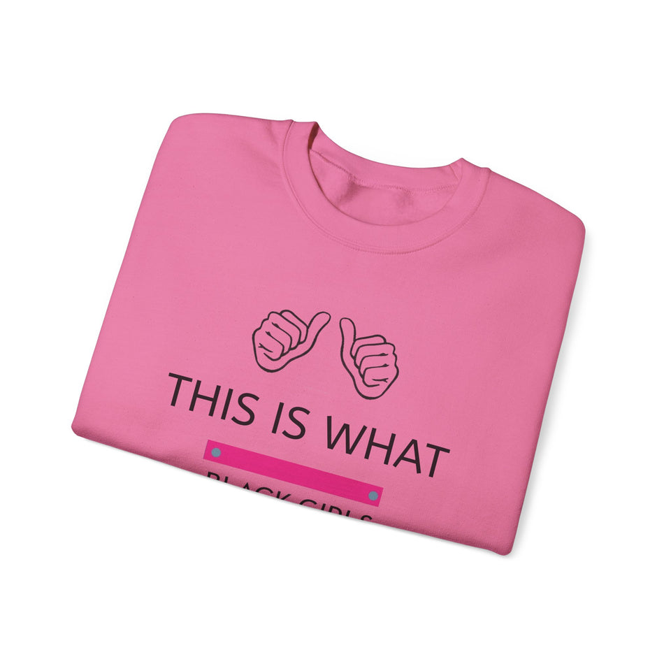 Black Girls Run Unisex Heavy Blend™ Crewneck Sweatshirt