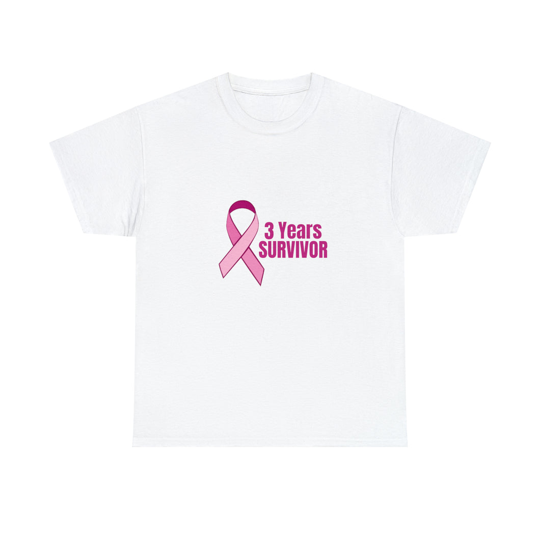 3 Years Survivor Unisex Heavy Cotton Tee