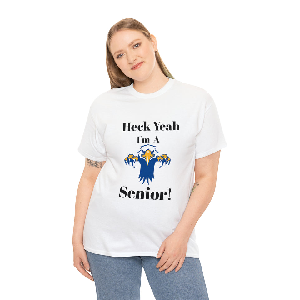 Heck Yeah I'm A East Meck High School Senior Class Of 2024 Unisex Heavy Cotton Tee