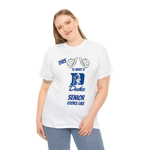 This Is What A Duke Senior Looks Like Unisex Heavy Cotton Tee