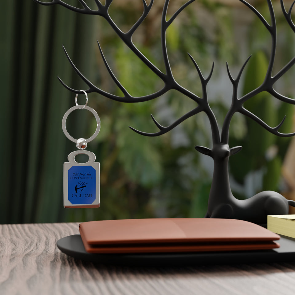 Call Dad Rectangle Photo Keyring