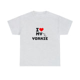 I Love My Yorkie Unisex Heavy Cotton Tee
