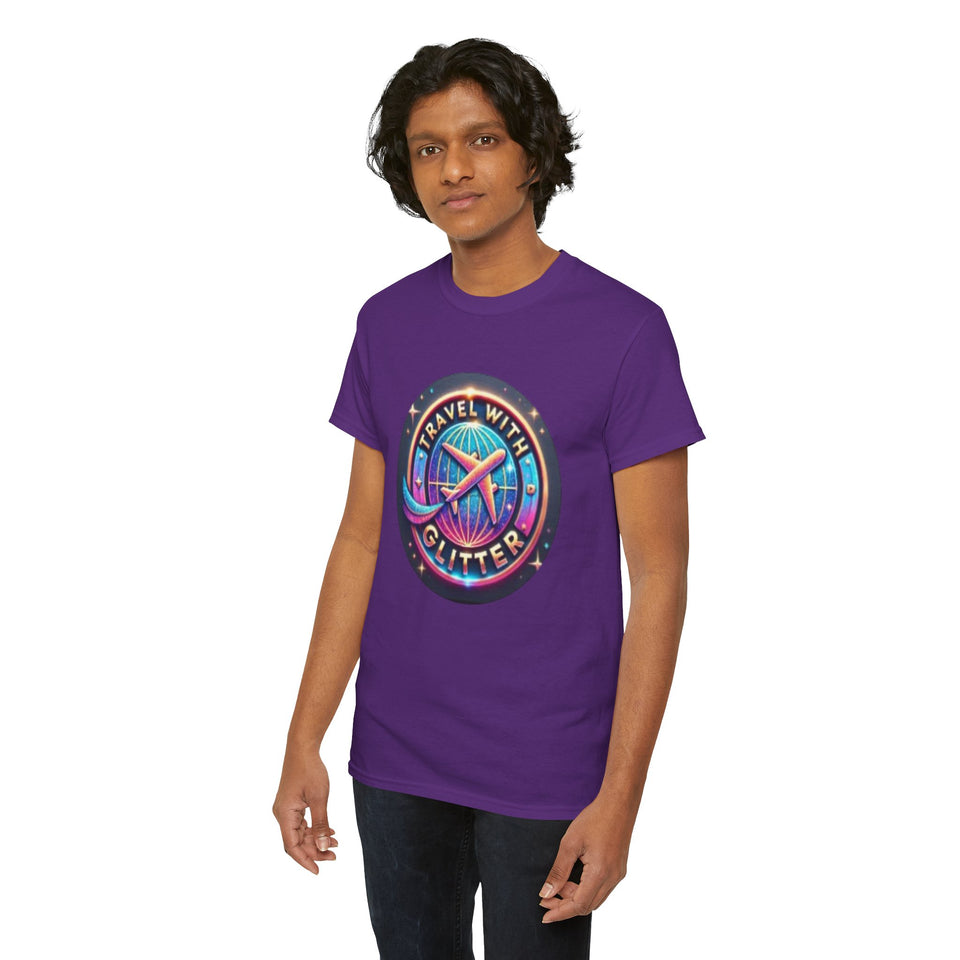Travel With Glitter Unisex Heavy Cotton Tee