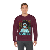 Black Nurse Crewneck Sweatshirt