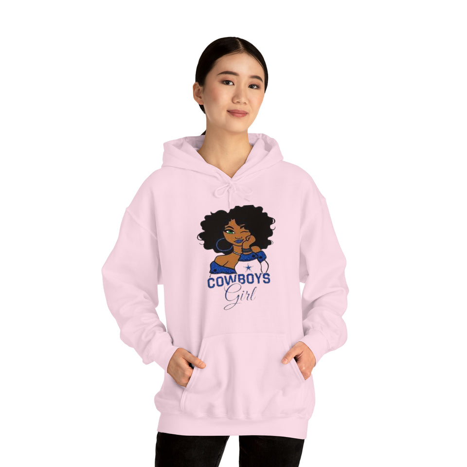 Dallas Cowboys Girl Unisex Heavy Blend™ Hooded Sweatshirt