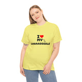 I Love My Labradoodle Unisex Heavy Cotton Tee
