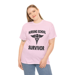 Nursing School Survivor Cotton Tee