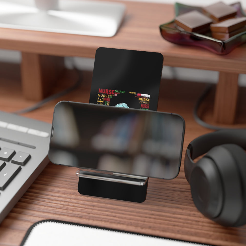 Black Nurse Mobile Display Stand