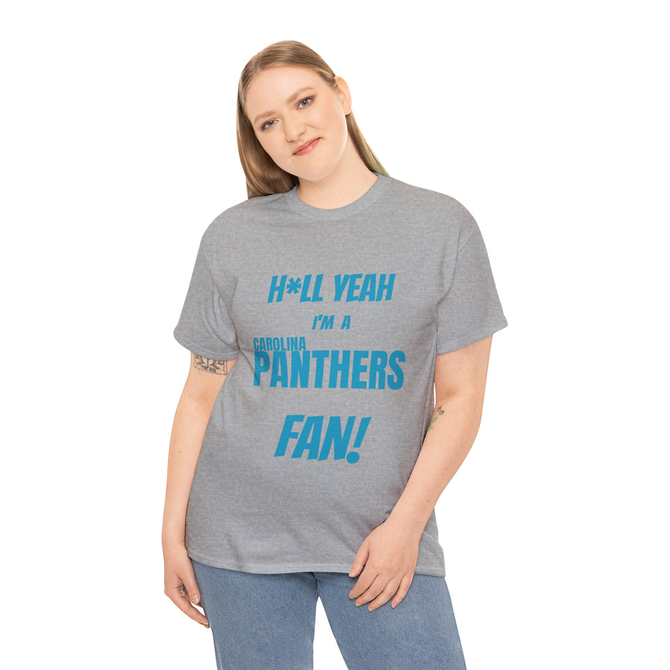 Carolina Panthers Football Unisex Heavy Cotton Tee