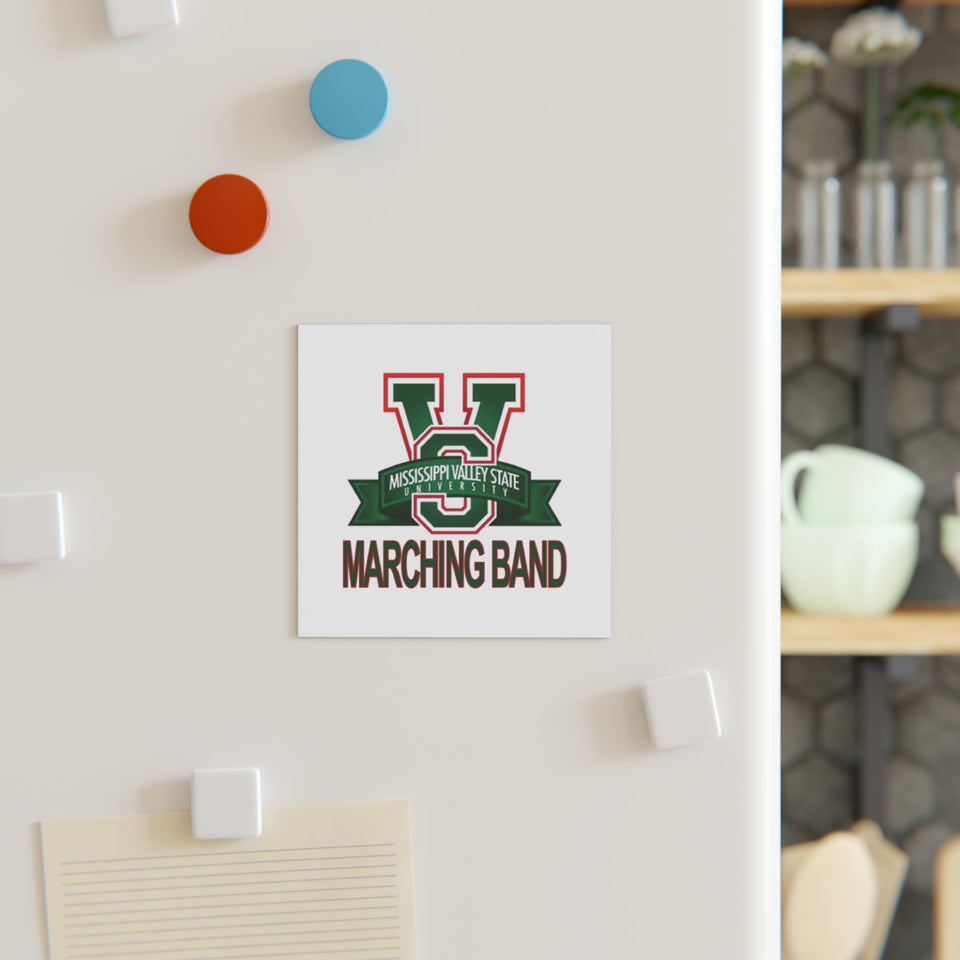 Mississippi Valley State Marching Band Square Magnet