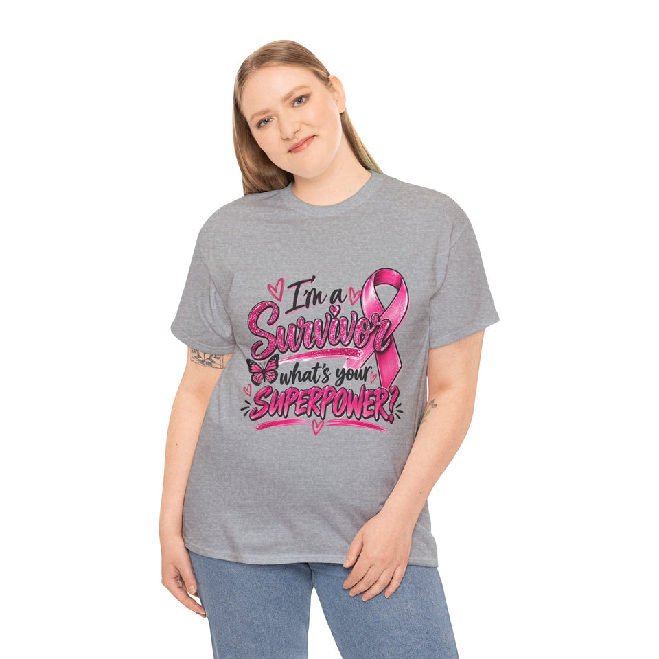 Breast Cancer Awareness Unisex Heavy Cotton Tee