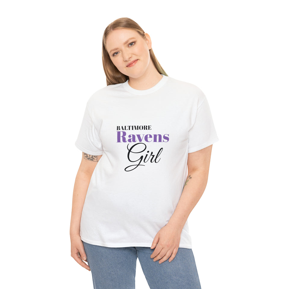 Baltimore Ravens Girl Unisex Heavy Cotton Tee
