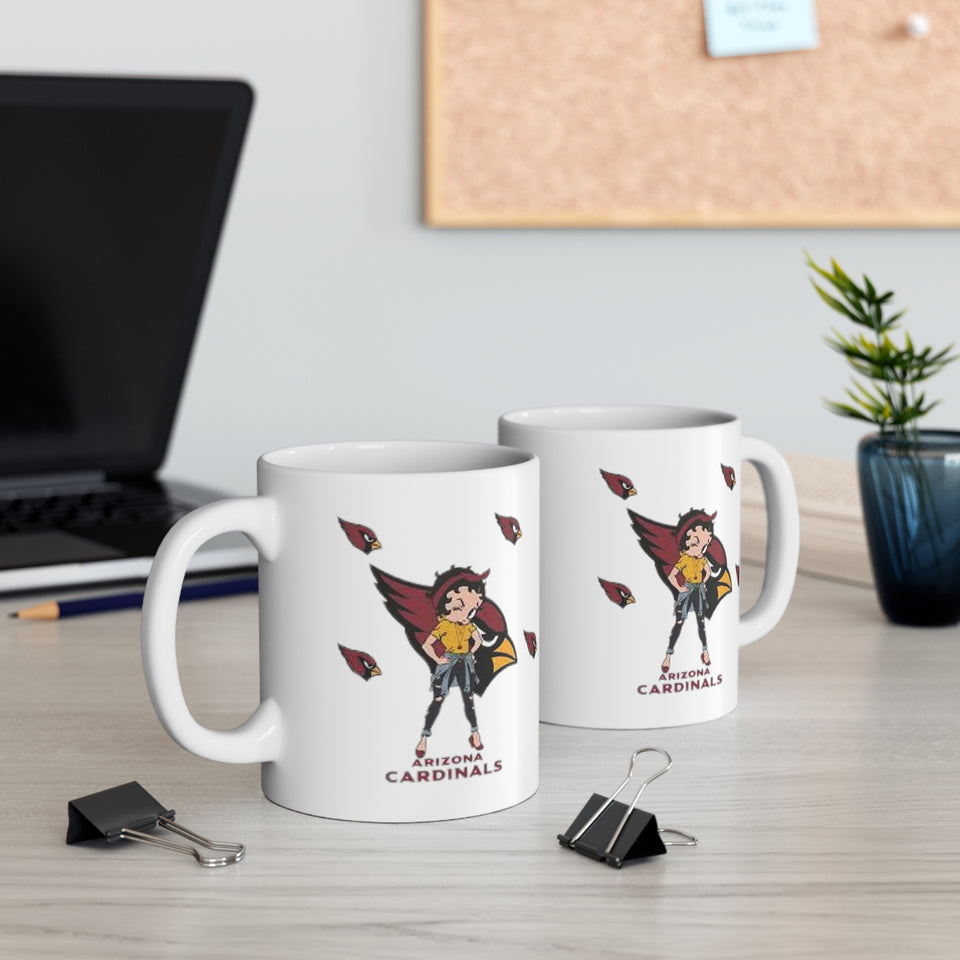 Arizona Cardinals Girl Ceramic Mug 11oz