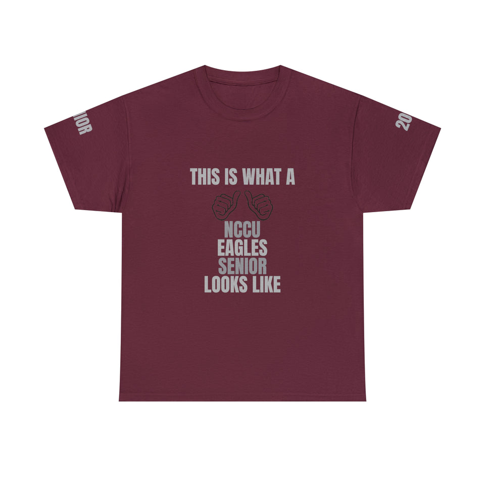 NCCU Senior Unisex Heavy Cotton Tee