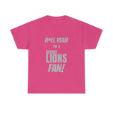 Detroit Lions Football Unisex Heavy Cotton Tee