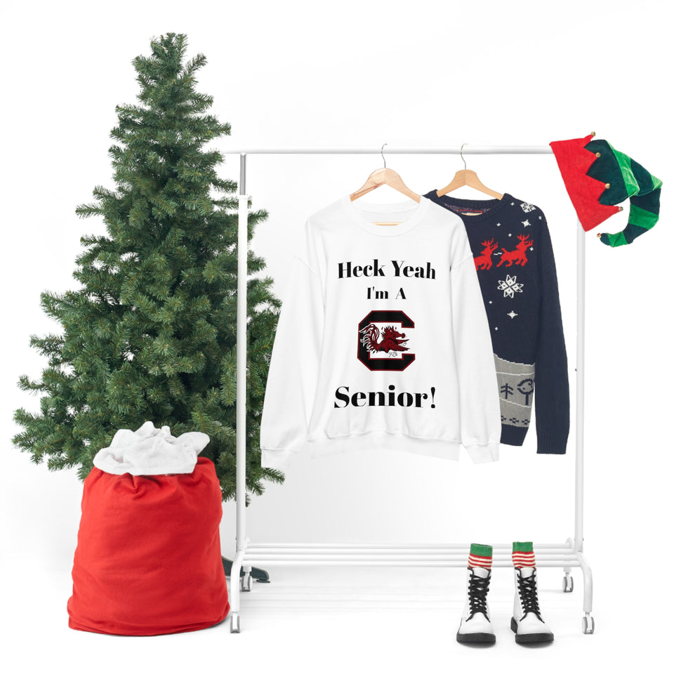 Heck Yeah I'm A SC Gamecocks Senior Unisex Heavy Blend™ Crewneck Sweatshirt