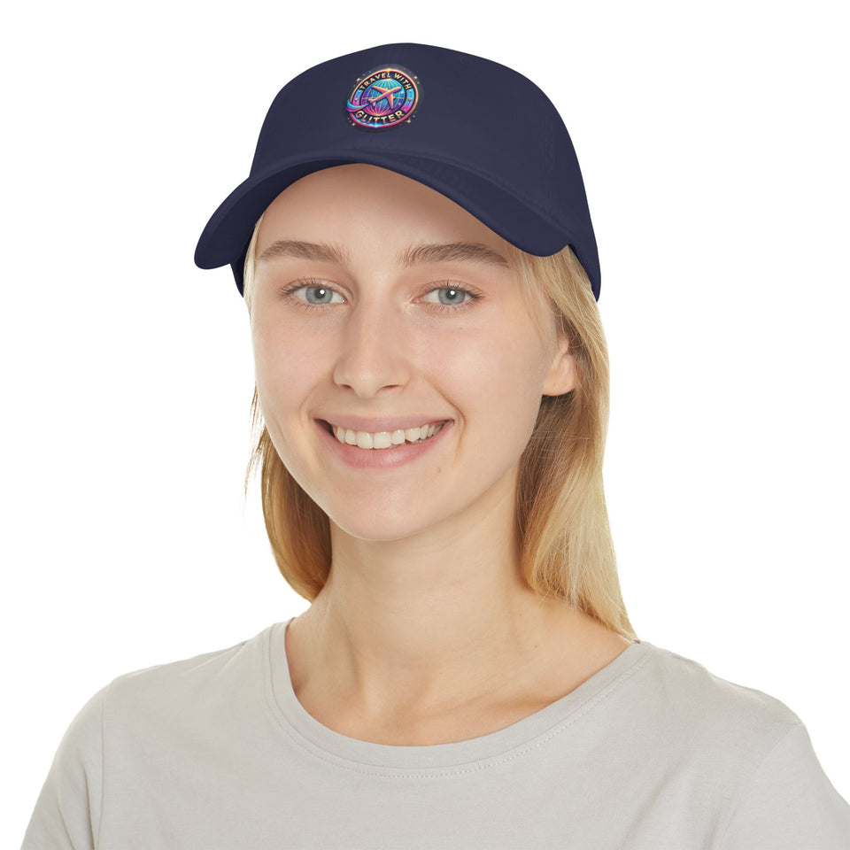 Travel With Glitter Low Profile Baseball Cap