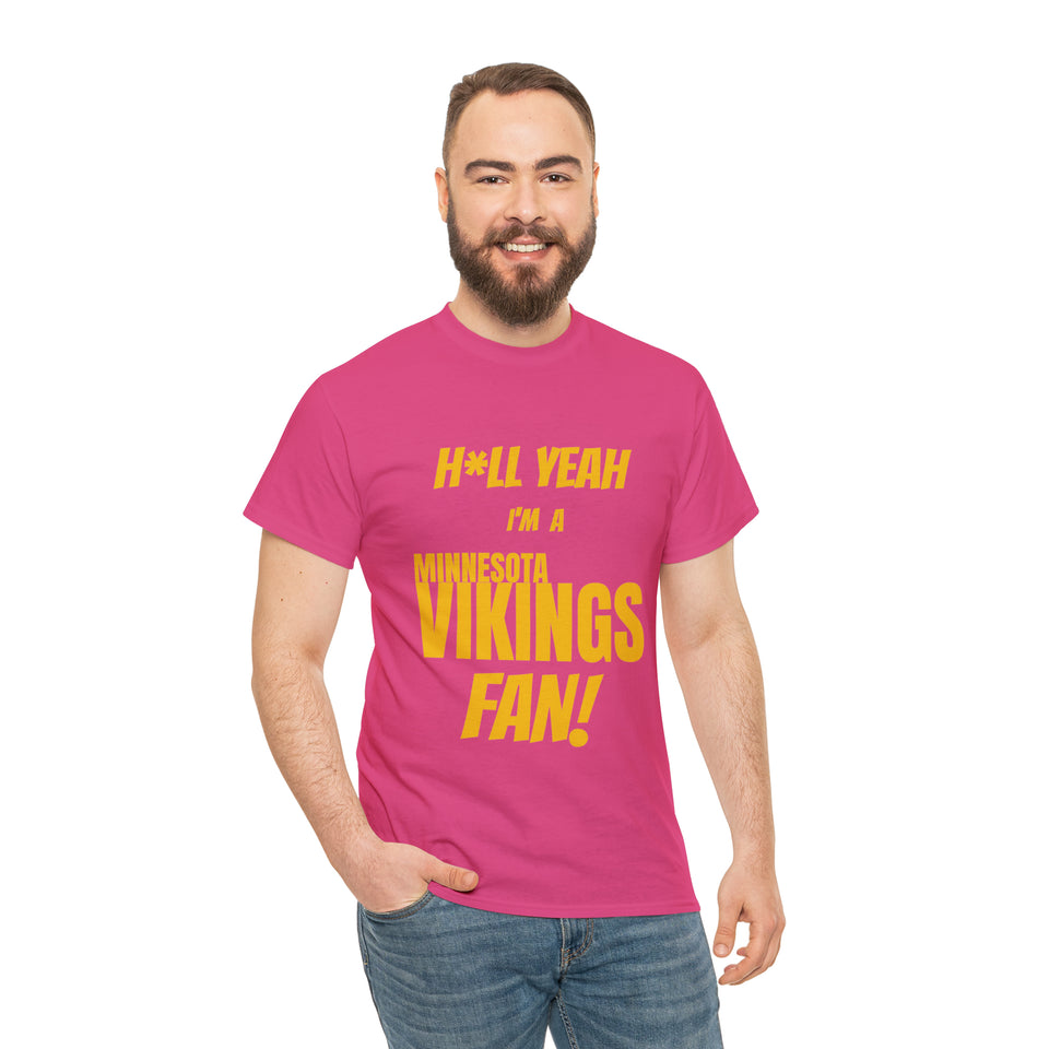 Minnesota Vikings Football Unisex Heavy Cotton Tee