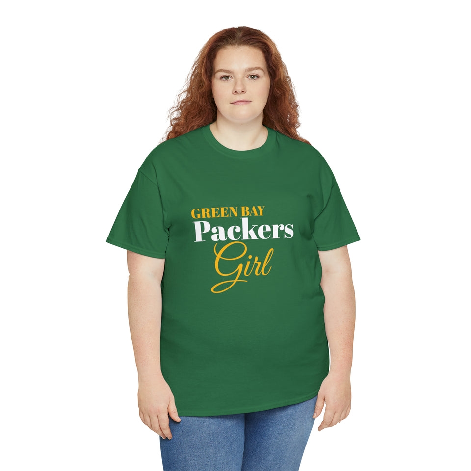 Green Bay Packers Girl Unisex Heavy Cotton Tee