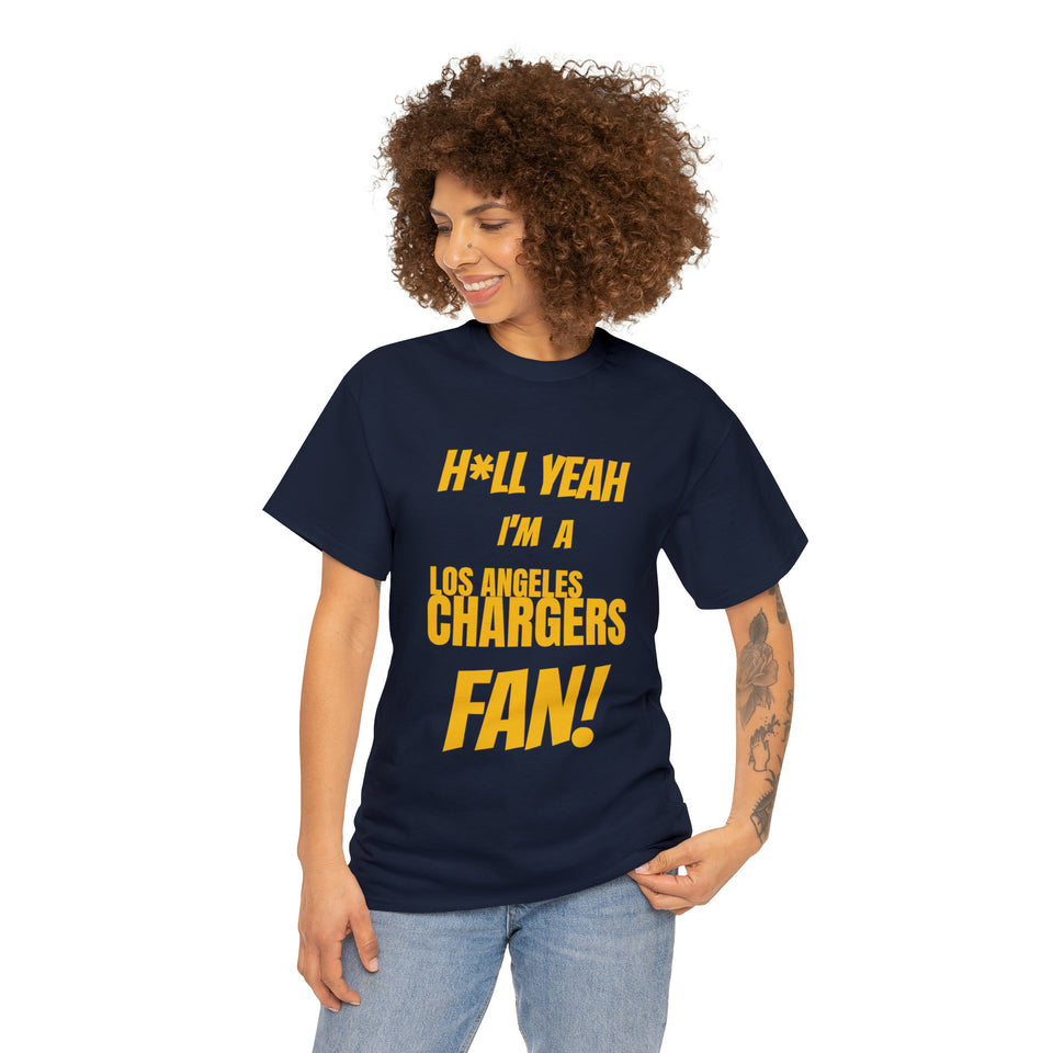 Los Angeles Chargers Football Unisex Heavy Cotton Tee