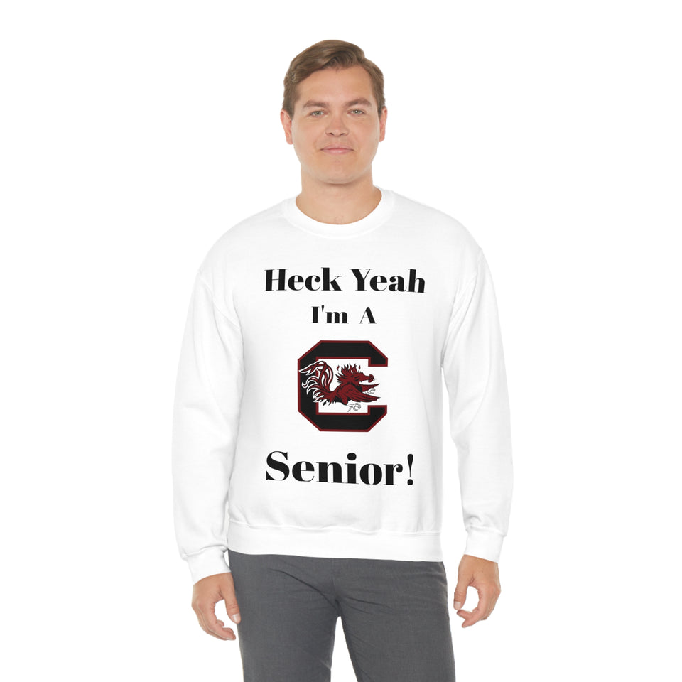 Heck Yeah I'm A SC Gamecocks Senior Unisex Heavy Blend™ Crewneck Sweatshirt