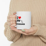 I Love My Greyhound Ceramic Mug 11oz