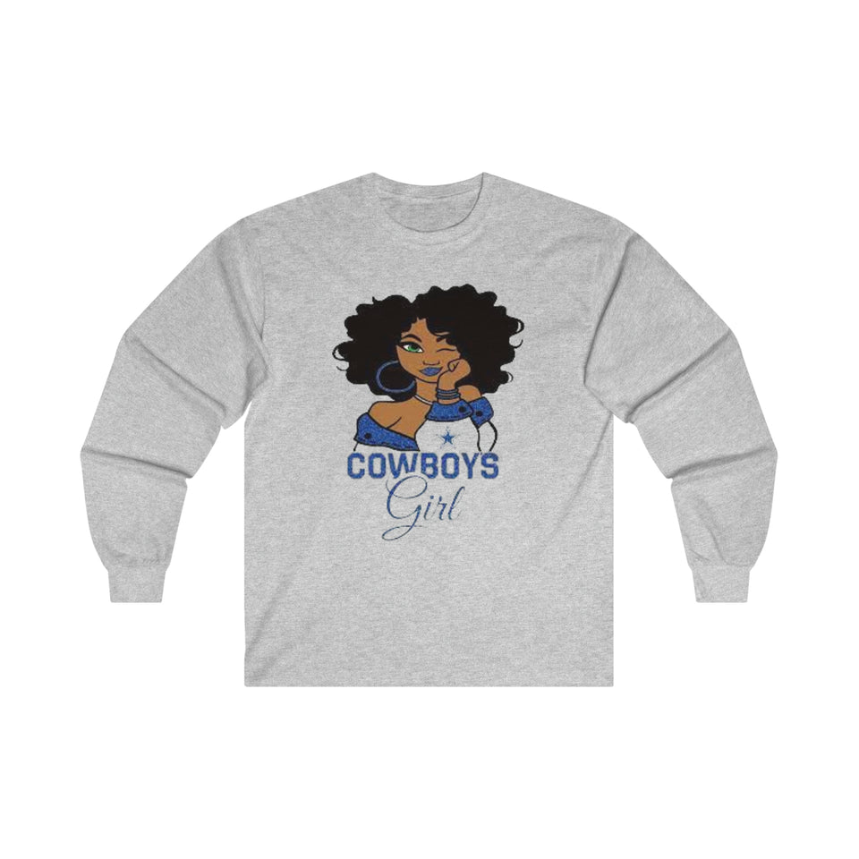 Dallas Cowboys Girl Ultra Cotton Long Sleeve Tee