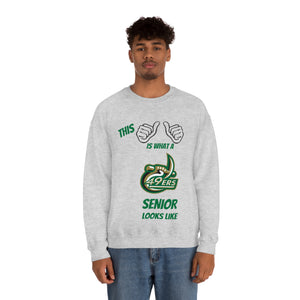 This Is What A UNCC Senior Looks Like Unisex Heavy Blend™ Crewneck Sweatshirt