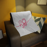 Breast Cancer Awareness Hope Plush Fleece Blanket